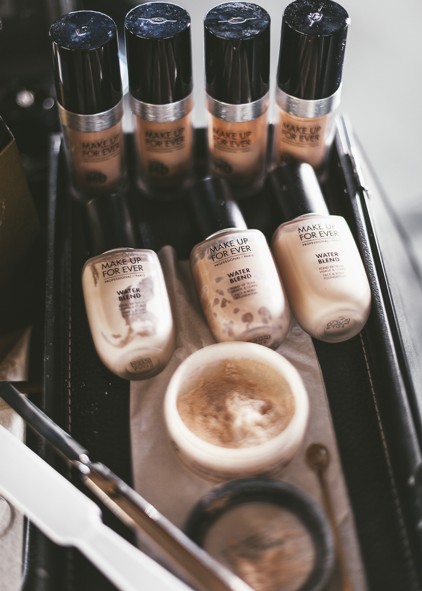 productos de Make up for ever en la escuela de maquillaje de Bilbao de Lucía Camarena - LuCa make up